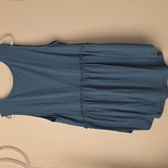 Torrid Blue V-Neck Tank Top - Picture 6 of 7